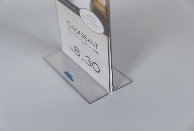 Porta Cartaz em Pvc Cristal Transparente Cotar Jandira - Porta Cartaz Dupla Face
