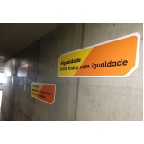 placas de sinalização para escritório Carapicuíba